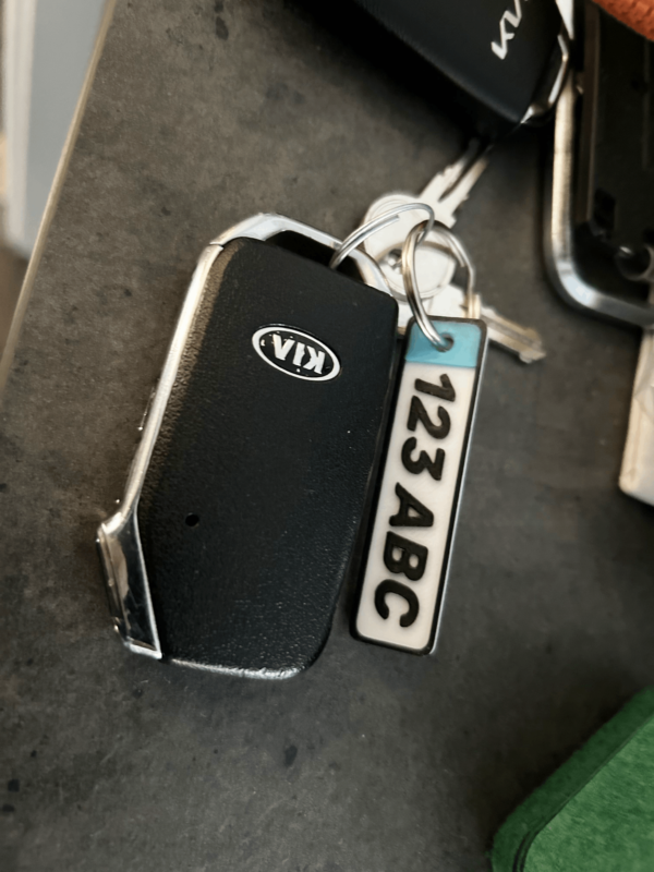 3D Printed Custom License Plate Keychain 🚗 - Image 4