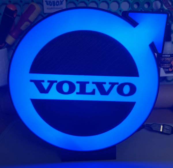 Volvo Logo LED Lightbox